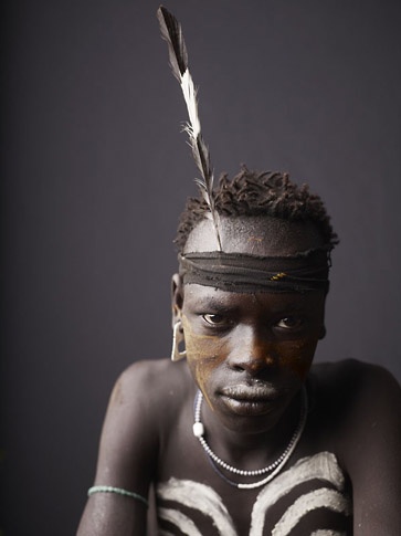 Study of Mursi Youth by Joey L.