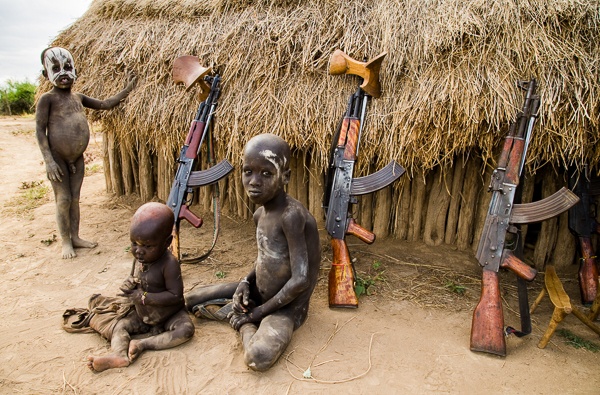 Kara Children and AK's by John Rowe