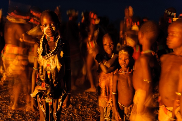 Young Hamer Girl by Firelight by John Rowe