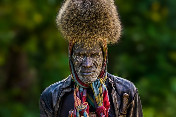 Bush Meat Hunter, Suri Tribe by John Rowe