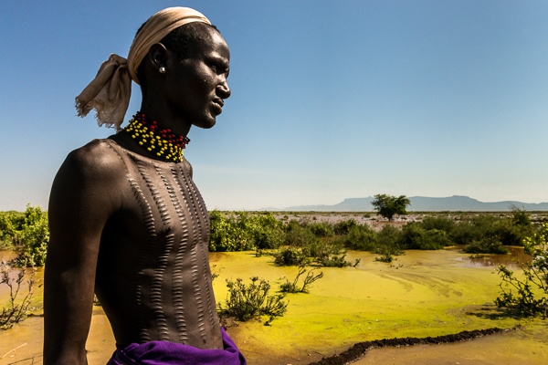 Dassenach Man with Scarification by John Rowe