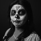 Andrea Ochoa as "Dia de los Muertos"