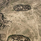 Aerial View of a Temporary Nyangatom Village