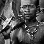 Portrait of a Hamer Man with AK-47 #1