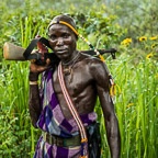 In the Mountains Above Tulgit, Suri Tribe