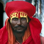 Red Sadhu, India