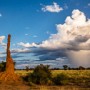 Termite Mound and Thunderstorm